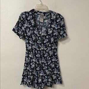 La Belle Navy Floral romper - Beverly Hills 90210